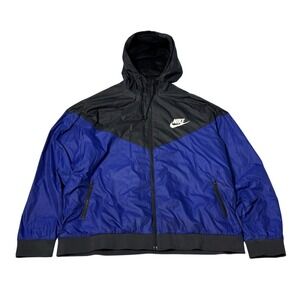 Nike Windrunner Jacket Mens Size 3XL Big & Tall Black Mesh Lined Windbreaker